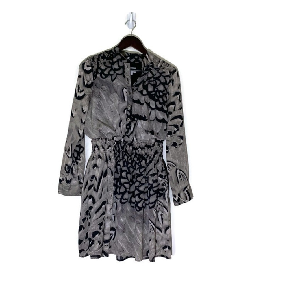Jessica Simpson black & gray long sleeve dress size 6